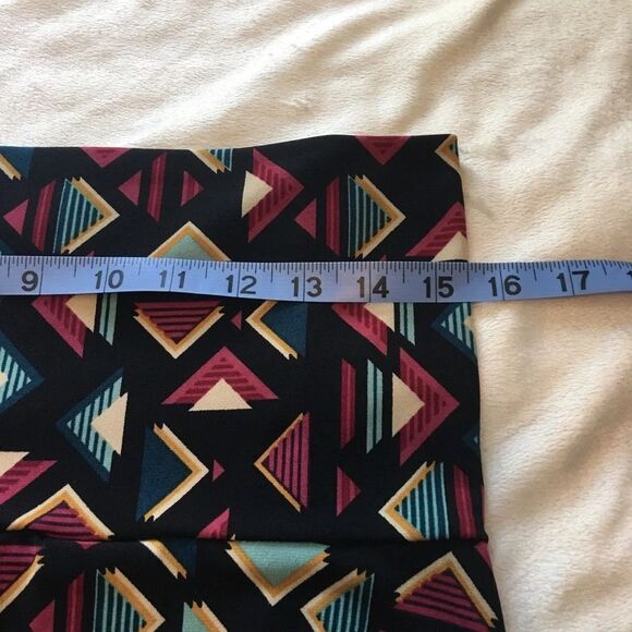 LuLaRoe Pink and Red Tiered A-Line Maxi Skirt for Casual Wear - Picture 6 of 6